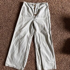 Zara Gaucho Light Blue Jeans